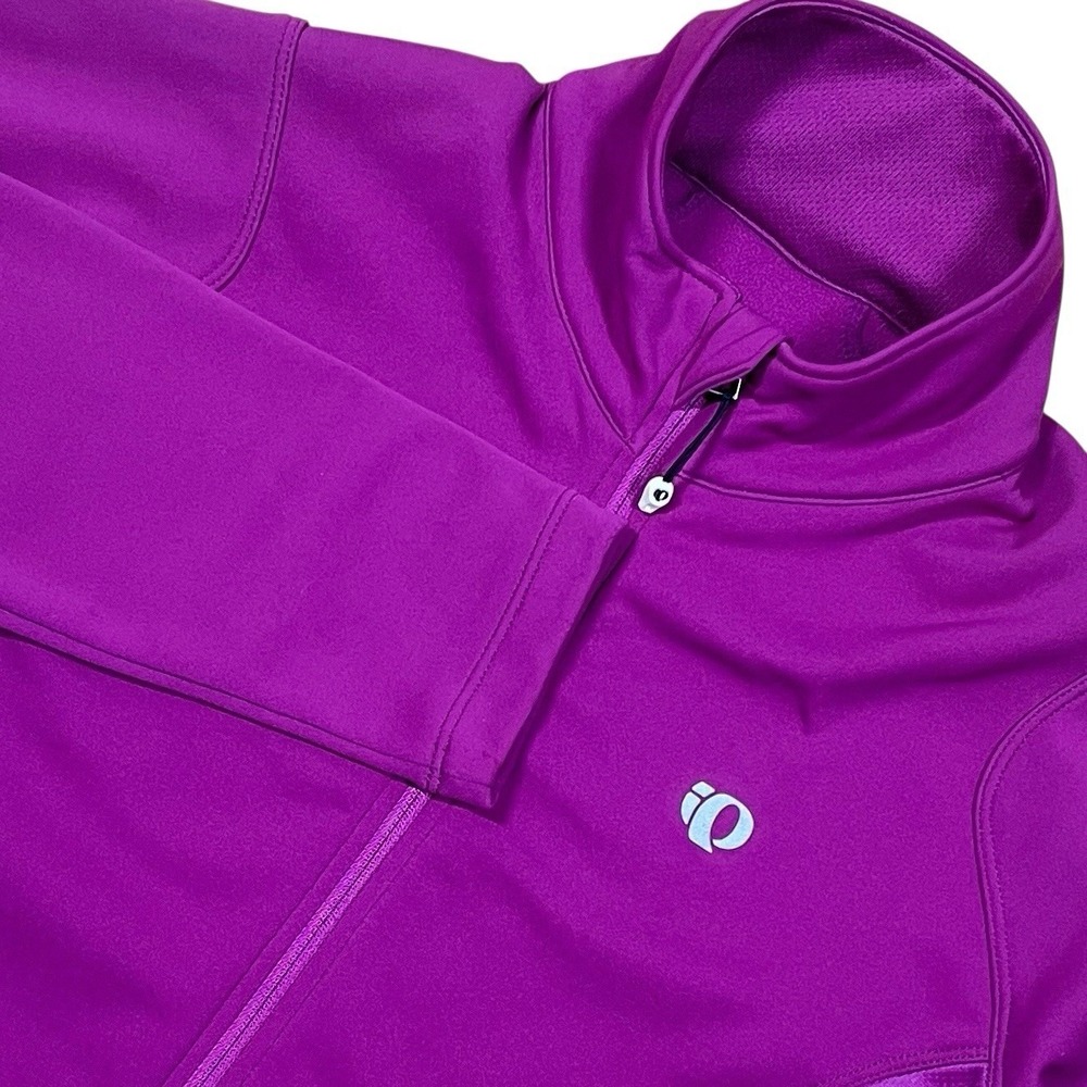 Pearl‎ iZUMi Select Full Zip Cycling Jacket Womens M Purple Micro-Fleece MTB